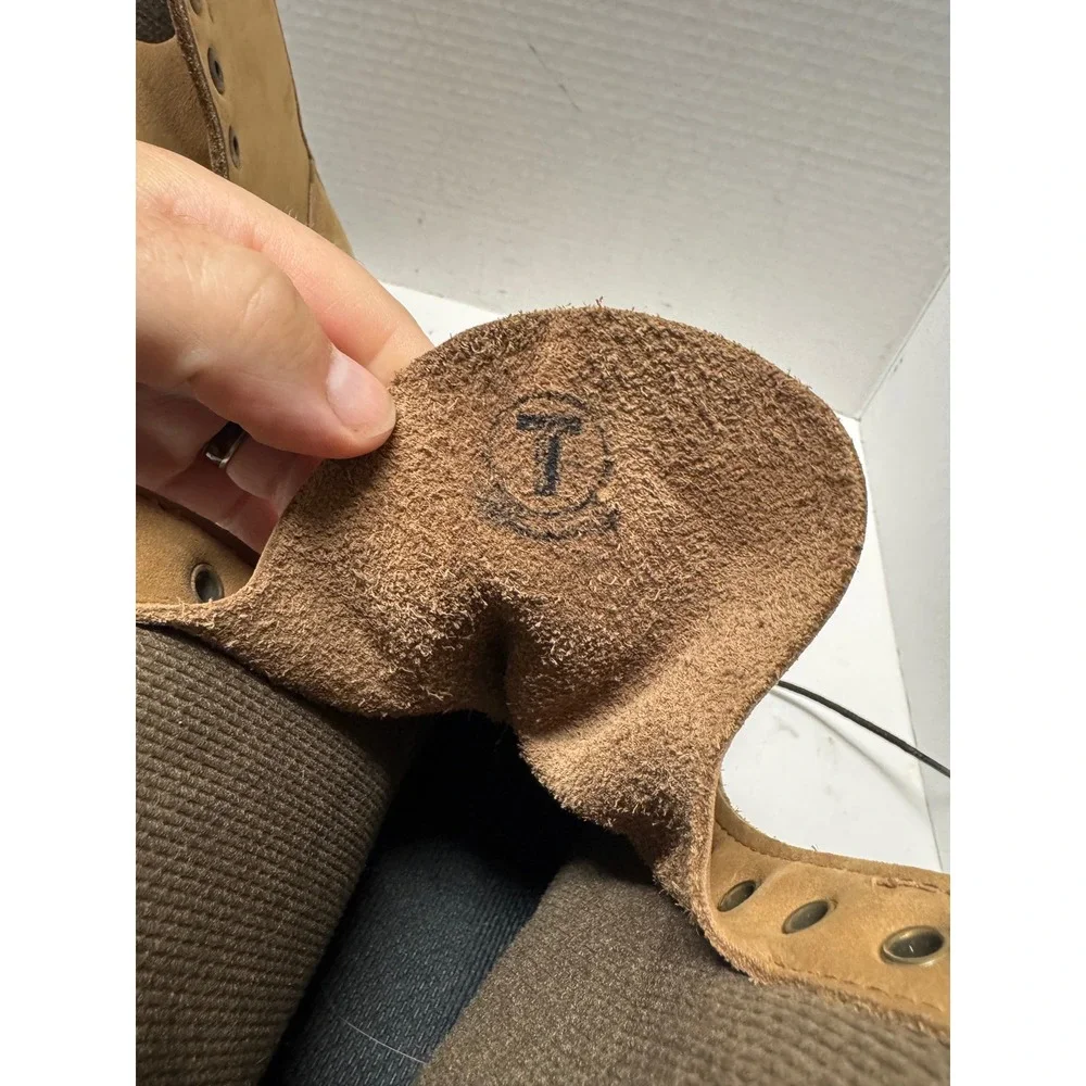 Kaufman Black Diamond Kingtread Work Boots Tan Leather Waterproof CSA Mens 7